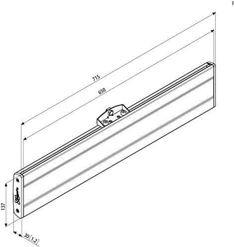 Laikiklis Vogels PFB 3407 ekrano adapterio juosta juoda