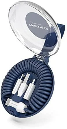 USB vonmählen USB-A + USB-C - USB-C + Lightning 0.75 m Mėlyna (ALC00003)