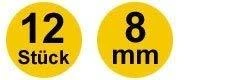 Vorel frezavimo antgaliai medienai 12vnt, 8mm kotelis, 22550