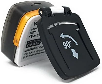 Vorel Toya Sa Poland Prožektorius dedamas ant galvos XPE CREE 3W 4 SMD LED Li-Ion AKU USB (88677)
