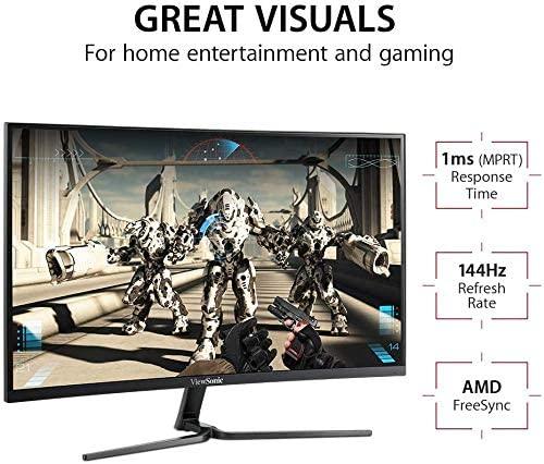 Monitorius VIEWSONIC VX2458-c-mhd (24", TFT, FullHD 1920x1080, DisplayPort, HDMI, juodos spalvos)