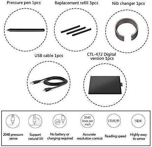 Grafinė planšetė Wacom One S CTL-472 su pieštuku