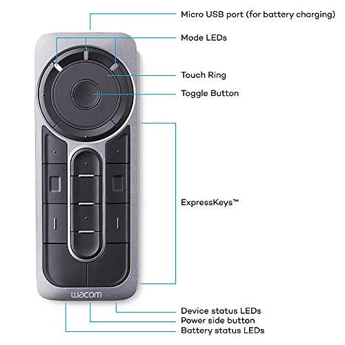 Wacom ExpressKey Remote - nuotolinio valdymo pultas skirtas Cintiq / Cintiq Pro planšetiniams kompiuteriams