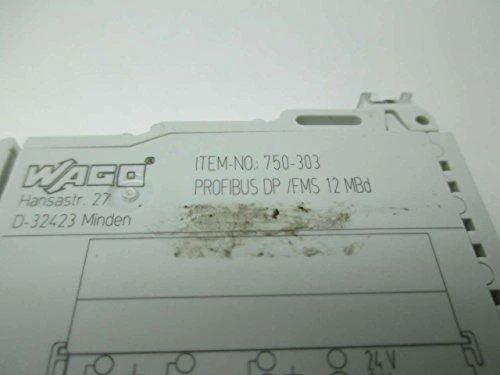 Wago PROFIBUS DP / FMS 12 MBaud dvigubos būsenos ir analoginiai signalai (750- 303)