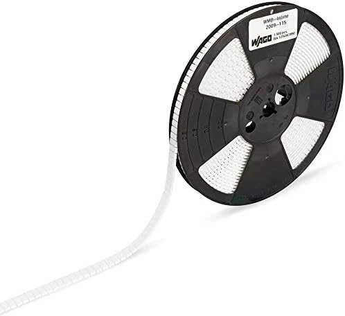 Wago WMB Inline žymekliai plotis 5mm baltas 1500 gabalas / ritinėlis (2009- 115)