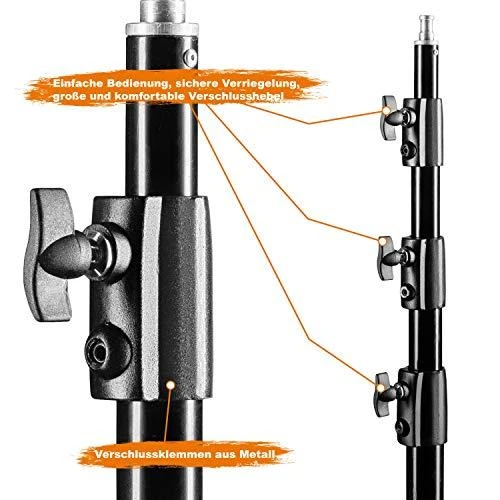 „Walimex wT-420 Lampenstativ“, 420 cm (14595)