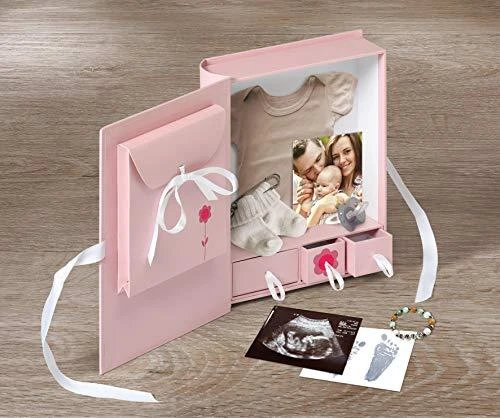 Walther Baby Animal rožinė kūdikių prisiminimų saugojimo dėžutė FB148R