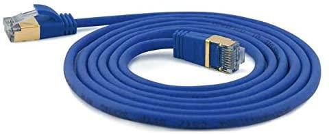 Wantec Wantec Extra dünnesCat.7 RohCable SSTP Komutacinis kabelis - 0,1 m - Cat.7 RohCable - S/FTP (S- STP) - RJ- 45 - RJ- 45 - mėlynas (7127)