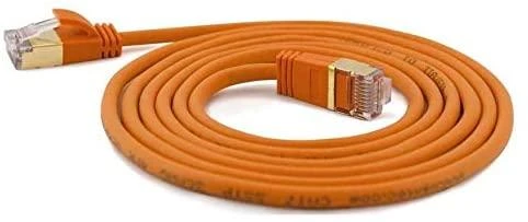 Wantec patch kabelis SSTP CAT7 Ste. CAT6a d=4mm 0,50m oranžinis