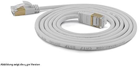 „Wantec“ jungiamasis kabelis SSTP CAT7 Ste. CAT6a d=4mm 0.25m pilkas