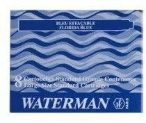 Waterman standartinės tamsiai mėlynos spalvos rašalo kapsulės - S0110910
