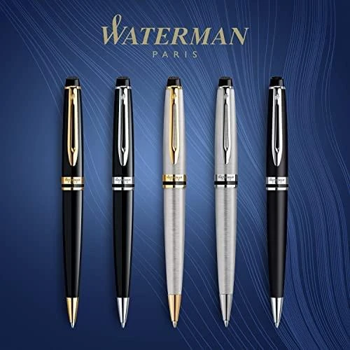 Pasukamas tušinukas Waterman Expert-3, Juodas Lacquer, CT