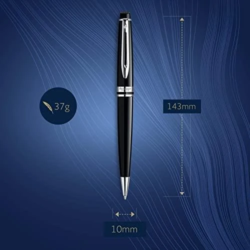 Pasukamas tušinukas Waterman Expert-3, Juodas Lacquer, CT