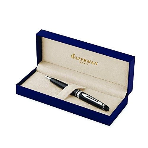 Pasukamas tušinukas Waterman Expert-3, Juodas Lacquer, CT