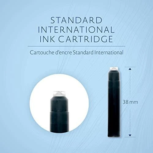 Rašalo kapsulės Waterman International Juoda - S0110940