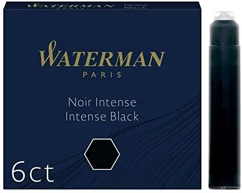 Rašalo kapsulės Waterman International Juoda - S0110940