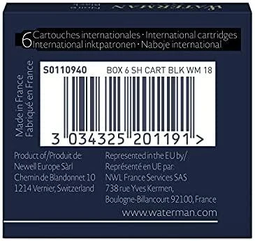 Rašalo kapsulės Waterman International Juoda - S0110940