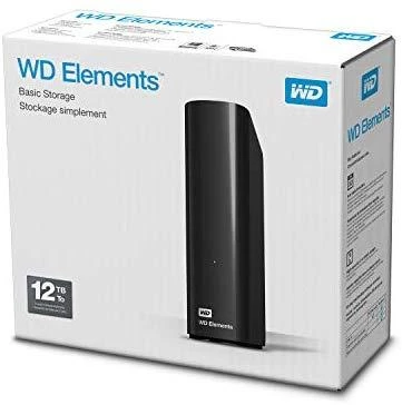 Kietasis diskas Western Digital 3.5 12TB Western Digital Elements Desktop 3.2 Gen 1 juodas