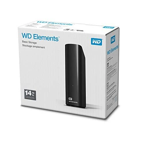 Kietasis diskas „Western Digital“ 3,5 colio 14 TB „Western Digital Elements Desktop Stationer“, juodas