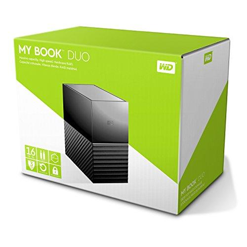 Kietasis diskas „Western Digital My Book Duo“ 16 TB RAID saugykla su dviem diskais, RAID 0/1, JB0D, USB3.1, RTL