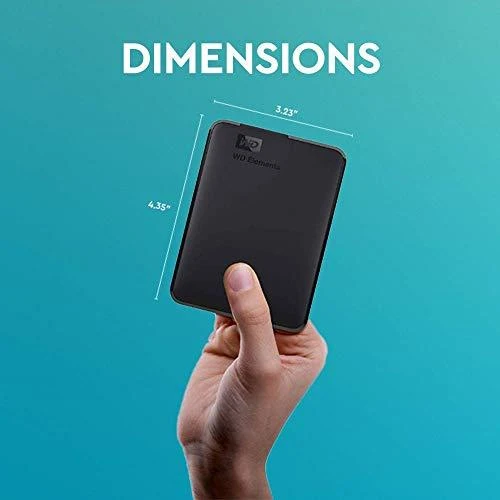 Išorinis kietasis diskas Western Digital Elements HDD 1TB USB3, Juodas