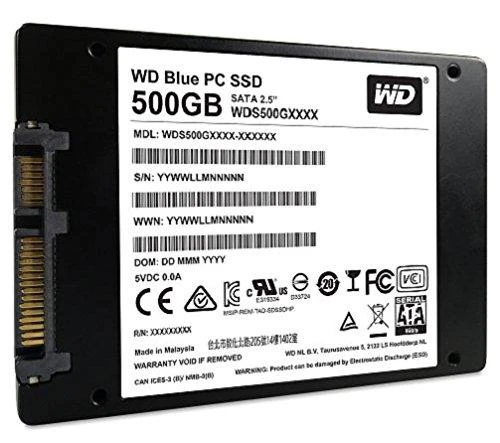 SanDisk WD Mėlyna 500GB SATA3 SSD diskas