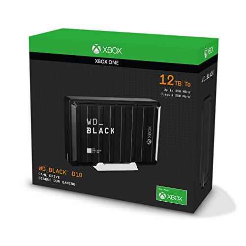Kietasis diskas Sandisk išorinis HDD WD Juodas D10 Žaidimo Drive 12TB Juodas (WD BA5E0120HBK- EESN)