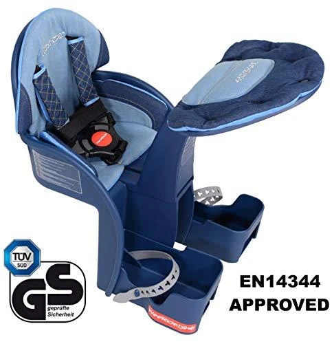 WeeRide Safe Front Deluxe Denim dviračio kėdutė
