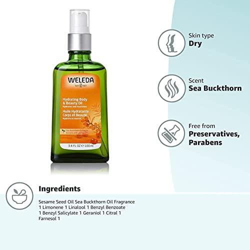 Weleda Sea Buckthorn Jauninamasis Body Oil moterims, 100 ml