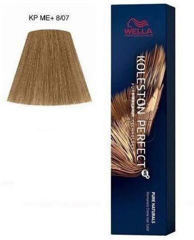 Wella Professionals Koleston Perfect Me+ Permanent Hair Dye 8/07 Light Skirtas šviesiems plaukams Natural Chestnut, 60 ml