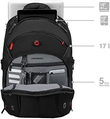 Wenger kuprinė nešiojamam kompiuteriui 15,6'' GIGABYTE juoda
