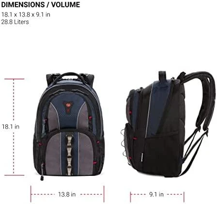 Rucksack for laptop WENGER cobalt 600629 (16", mėlynas color, pilka color)