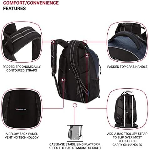Rucksack for laptop WENGER cobalt 600629 (16", mėlynas color, pilka color)