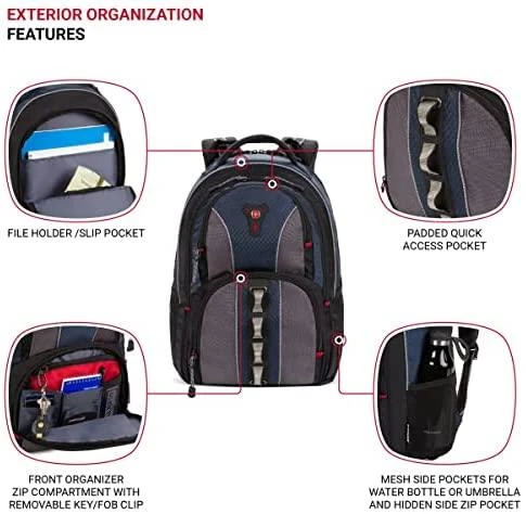 Rucksack for laptop WENGER cobalt 600629 (16", mėlynas color, pilka color)