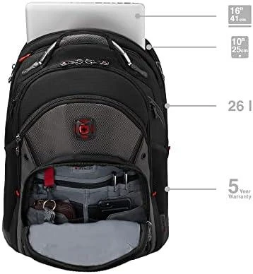 Rucksack for laptop WENGER synergy 600635 (16", juodos spalvos)