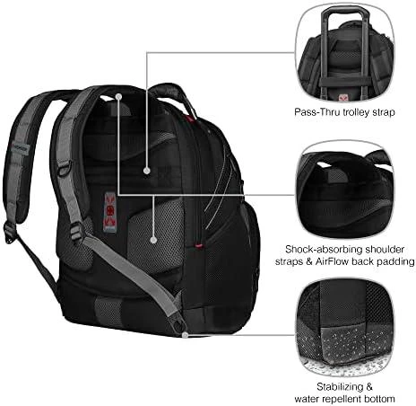 Rucksack for laptop WENGER synergy 600635 (16", juodos spalvos)