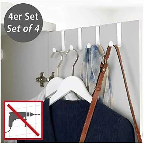 Baltas door hanger, 4 pieces, matte, WENKO