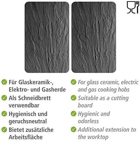 SLATE XL stiklo apsauginės plokštės krosnelei – 2 vnt, WENKO