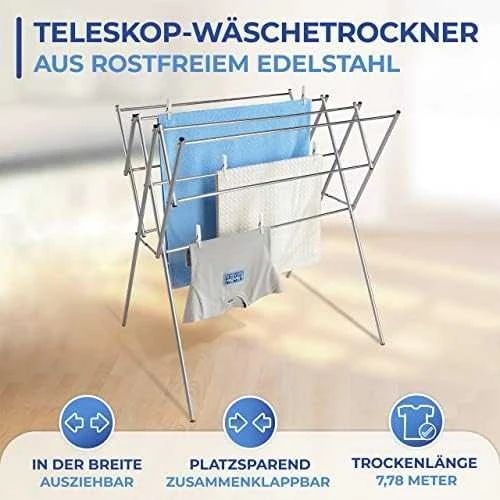 Wenko Teleskopinė skalbinių džiovykla - skalbiniams, patalynei, rankšluosčiams