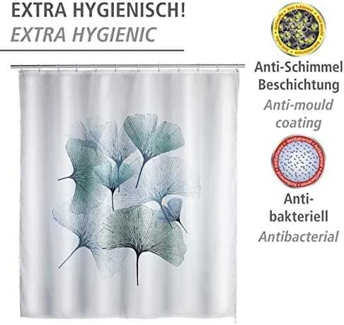 Dušo užuolaida nuo pelėsių GINKGO, poliesteris, WENKO