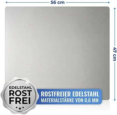 Maximex Steel Sienos apsauginė plokštė, nerūdijančio plieno, 47 x 56 cm