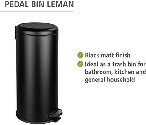 Šiukšliadėžė su pedałem LEMAN su funkcija Easy-Close, 30 L, WENKO