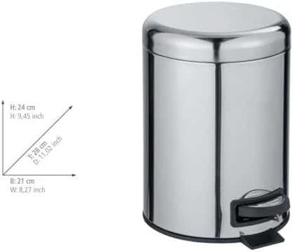 Šiukšliadėžė vonios kambariui LEMAN, 5 L, WENKO