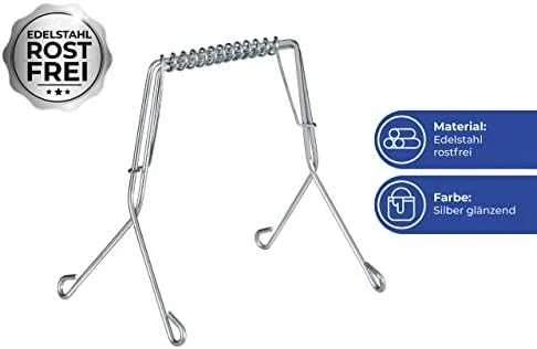 Maximex Steel Virtuviniai spaustukai, ritininiai spaustukai, mėsos sagtys, 10 vnt, nerūdijantis plienas