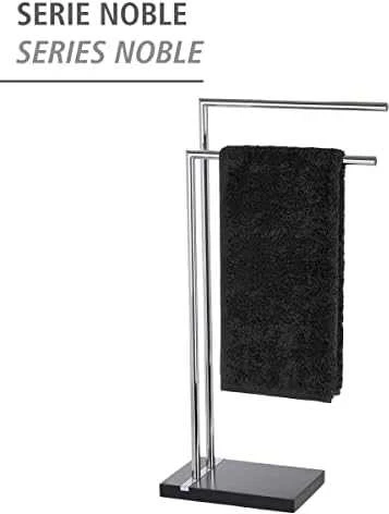 WENKO, rankšluosčių ir drabužių kabykla 45,5 x 20 x 82 cm juoda poliderva ir chromas