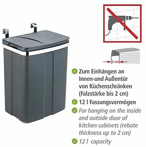 Wenko 54903100 12 l pilka