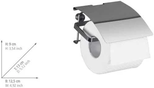 Wenko uchwyt rolki toalety Premium 12,5 x 9 cm nerūdijantis plienas sidabrinė