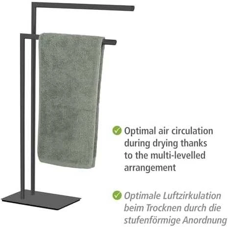 Wenko RECCO metalinė rankšluosčių kabykla, dviejų rankų