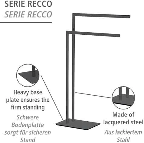 Wenko RECCO metalinė rankšluosčių kabykla, dviejų rankų