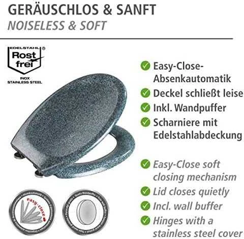 Tualeto sėdynė OTTANA GRANIT - Duroplast, laisvai krintanti, WENKO